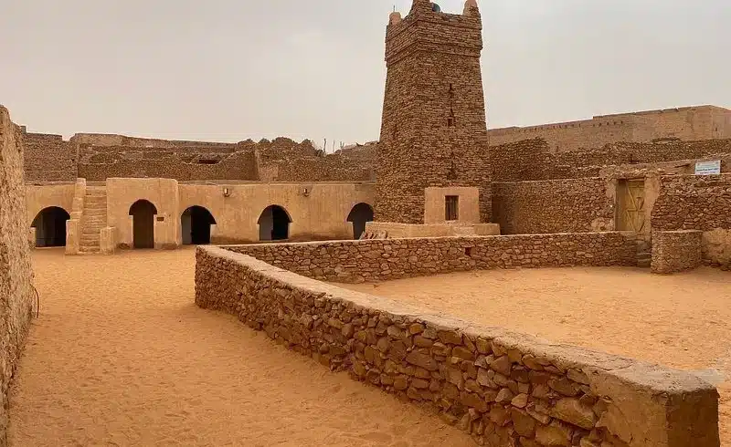 The historic mosque of Chinguetti, a UNESCO World Heritage town in Mauritania