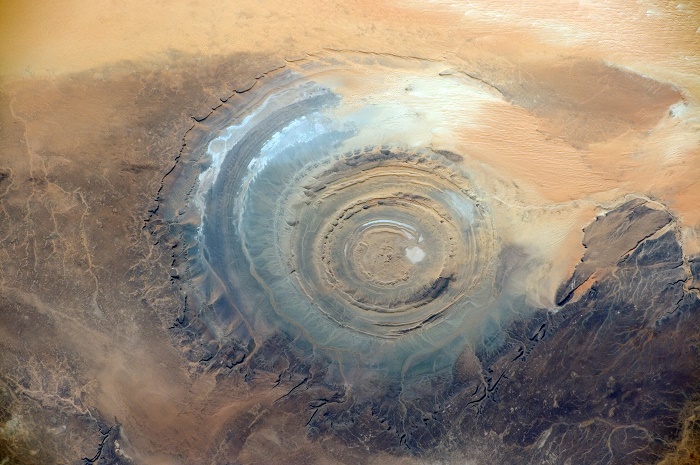 The Richat Structure, the Eye of the Sahara, on the Adrar Mauritania tour