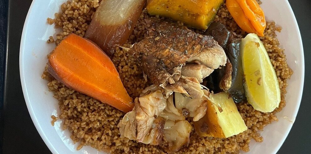 Thieboudienne, a traditional Mauritanian fish and rice dish